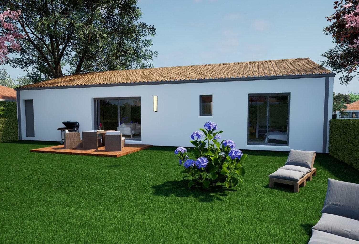 Maison 4 pièces 95.00 m² - Terrain: 400 m² — photo 1