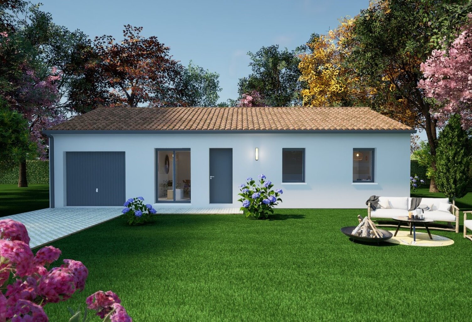 Maison 4 pièces 81.00 m² - Terrain: 412 m² — photo 1