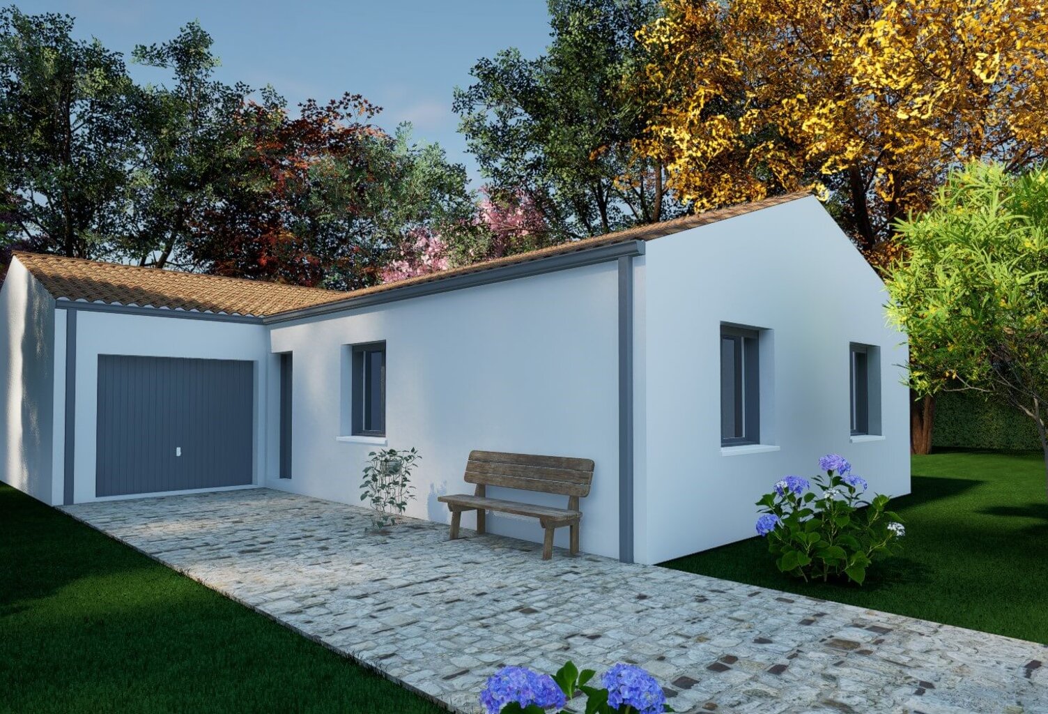 Maison 4 pièces 84.00 m² - Terrain: 285 m² — photo 1