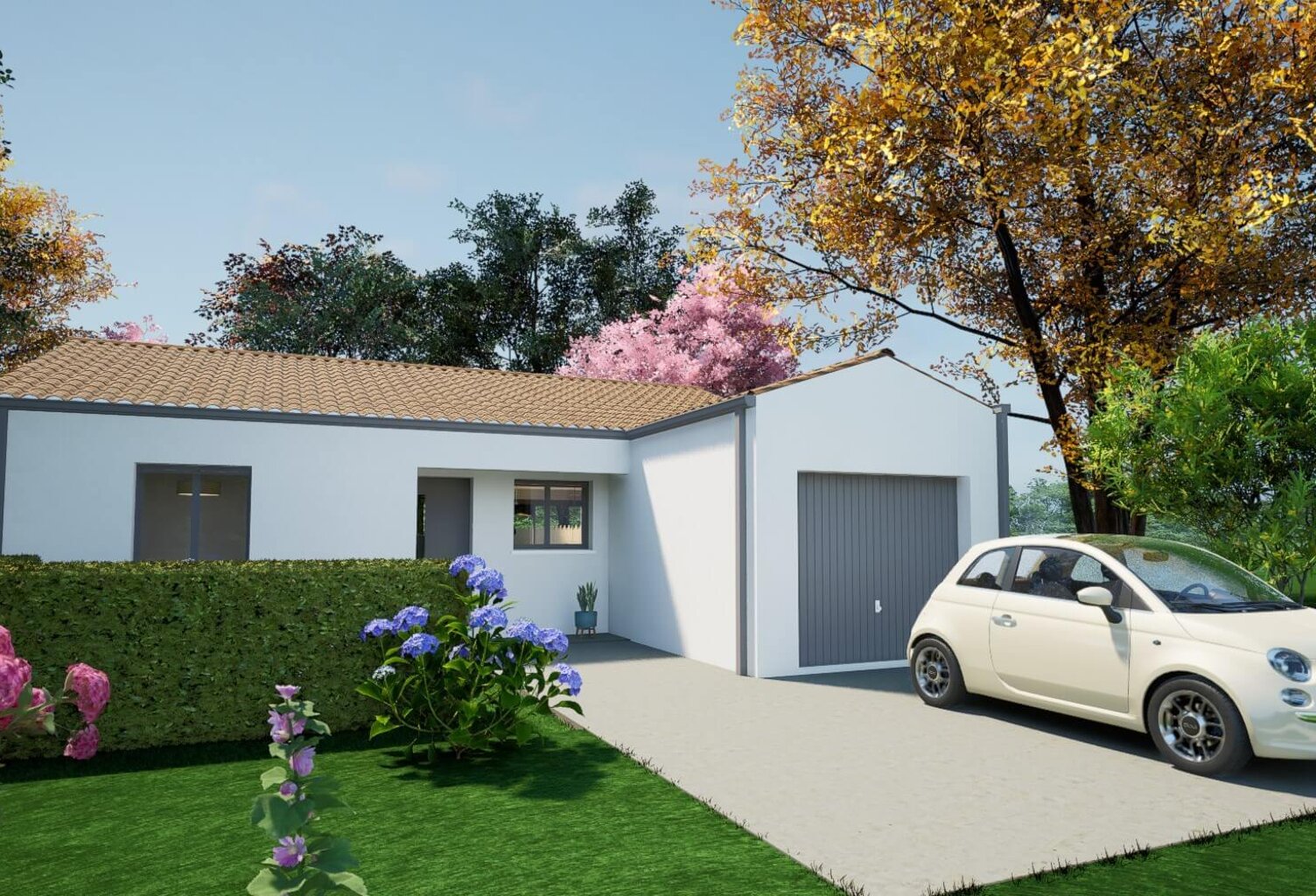 Maison 4 pièces 80.00 m² - Terrain: 372 m² — photo 1