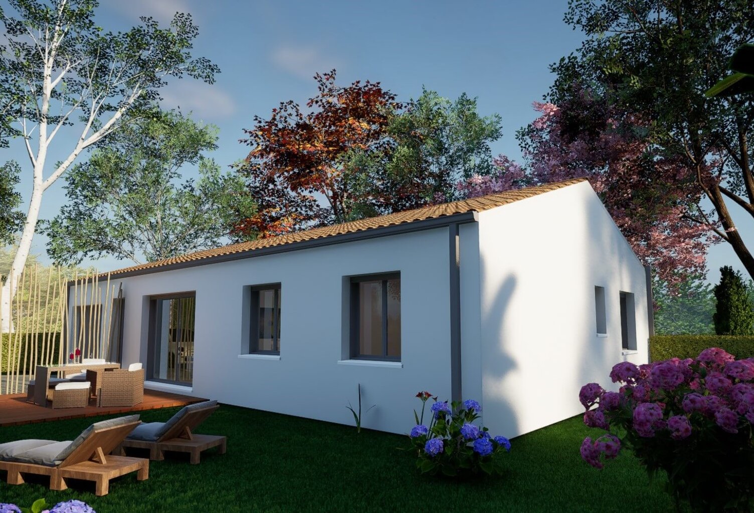 Maison 4 pièces 90.00 m² - Terrain: 407 m² — photo 1