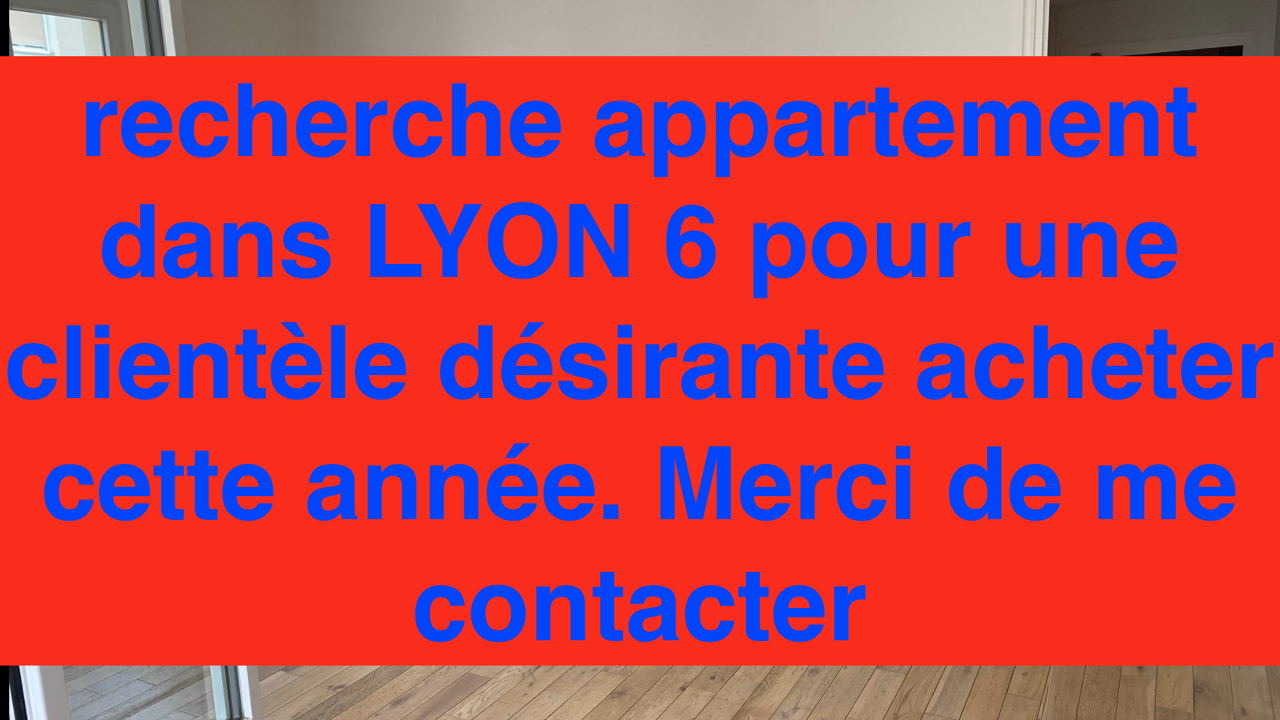 appartement 4 pièces 87 m2 à vendre à Lyon 6 (69006)