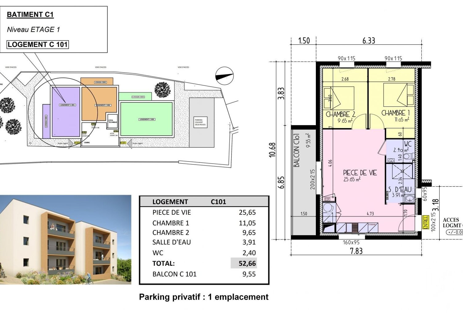 Vente Appartement 3 pièces — photo 1