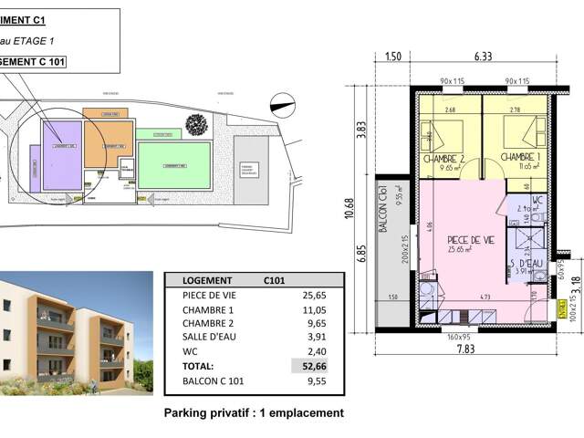 Vente Appartement 3 pièces — photo du bien