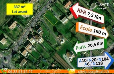 vente terrain 195 000 € à proximité de Igny (91430)
