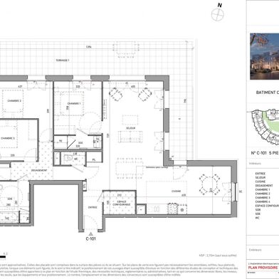 Appartement 5 pièces 117 m²