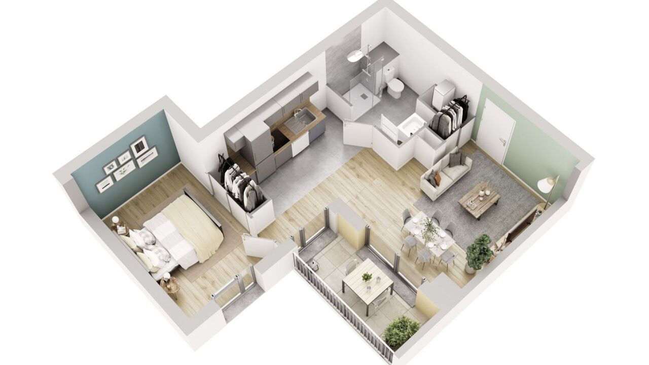 appartement 2 pièces 42 m2 à vendre à Meaux (77100)