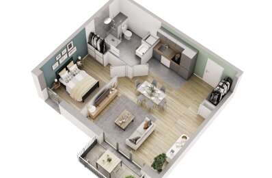 appartement 2 pièces 44 m2 à vendre à Meaux (77100)