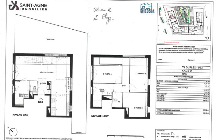 T4 duplex en attique Chambéry proche centre ville — photo 2