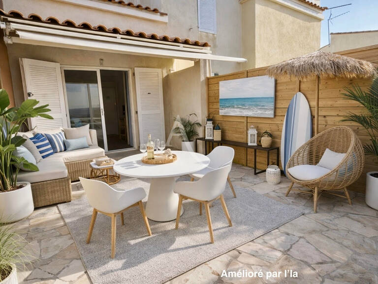 Maison  2 pièce(s)  avec parking, terrasse, à 2 MINUTES de la mer...FRONTIGNAN PLAGE — photo 1
