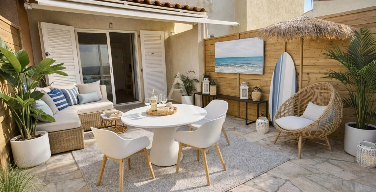 Maison  2 pièce(s)  avec parking, terrasse, à 2 MINUTES de la mer...FRONTIGNAN PLAGE — photo 1