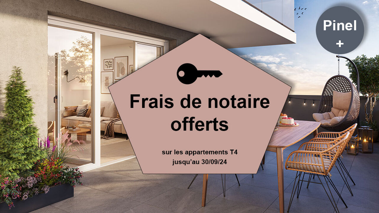 appartement neuf T2, T3, T4 pièces 45 à 79 m2 à vendre à Béziers (34500)