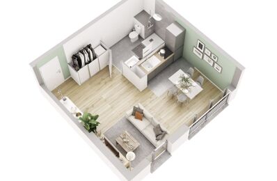 appartement 1 pièces 33 m2 à vendre à Meaux (77100)