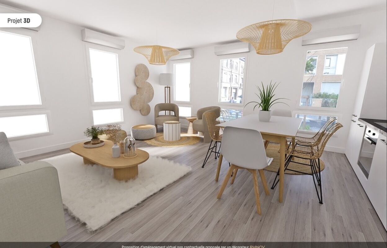 appartement 3 pièces 70 m2 à vendre à Lille (59000)