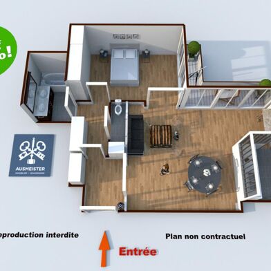 Appartement 56 m²