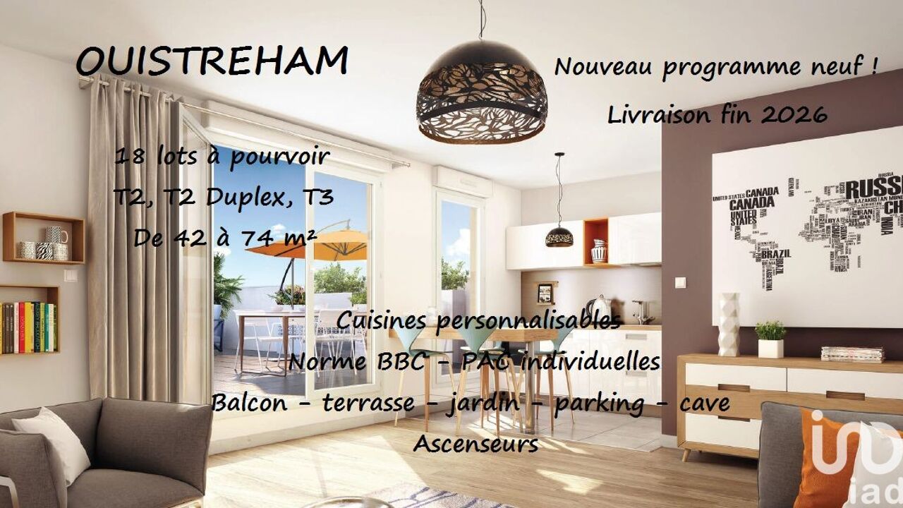 appartement 2 pièces 47 m2 à vendre à Ouistreham (14150)