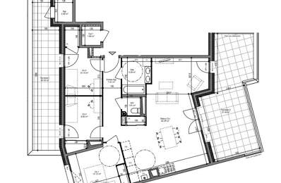 COGNIN - APPARTEMENT T4, DE 87.47m² CARREZ AVEC 2 TERRASSES DE 27.49m² ET 20.35m² — photo du bien