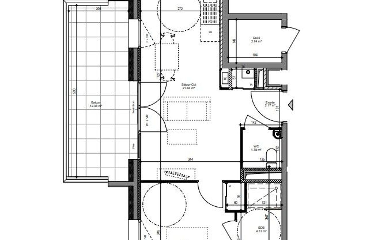 appartement 2 pièces 41 m2 à vendre à Cognin (73160)