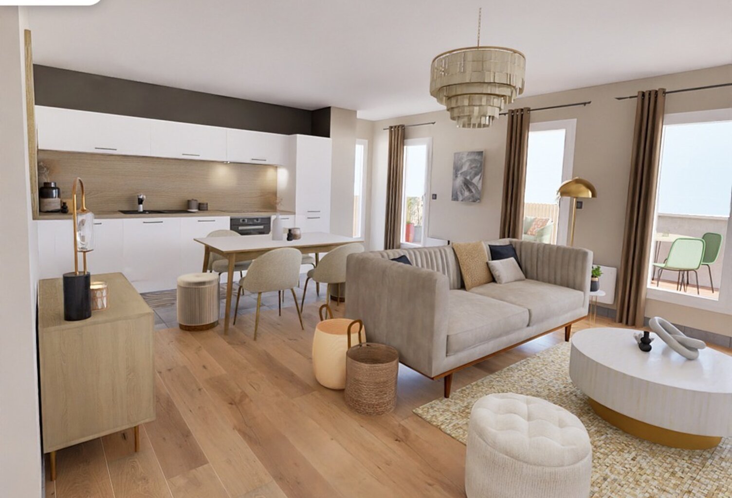 Appartement T4 avec Terrasse & Balcon + Parking s- — photo 1