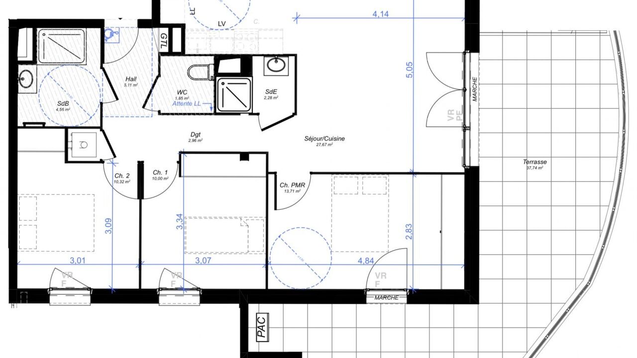 appartement 4 pièces 78 m2 à vendre à Gardanne (13120)