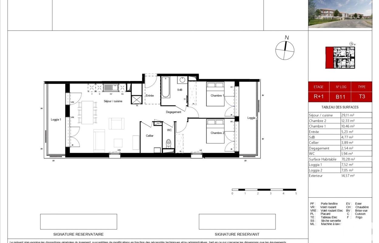 appartement 3 pièces 70 m2 à vendre à Pradines (46090)