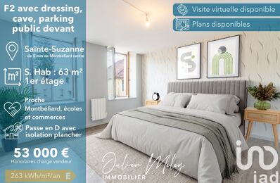 vente appartement 53 000 € à proximité de Bondeval (25230)