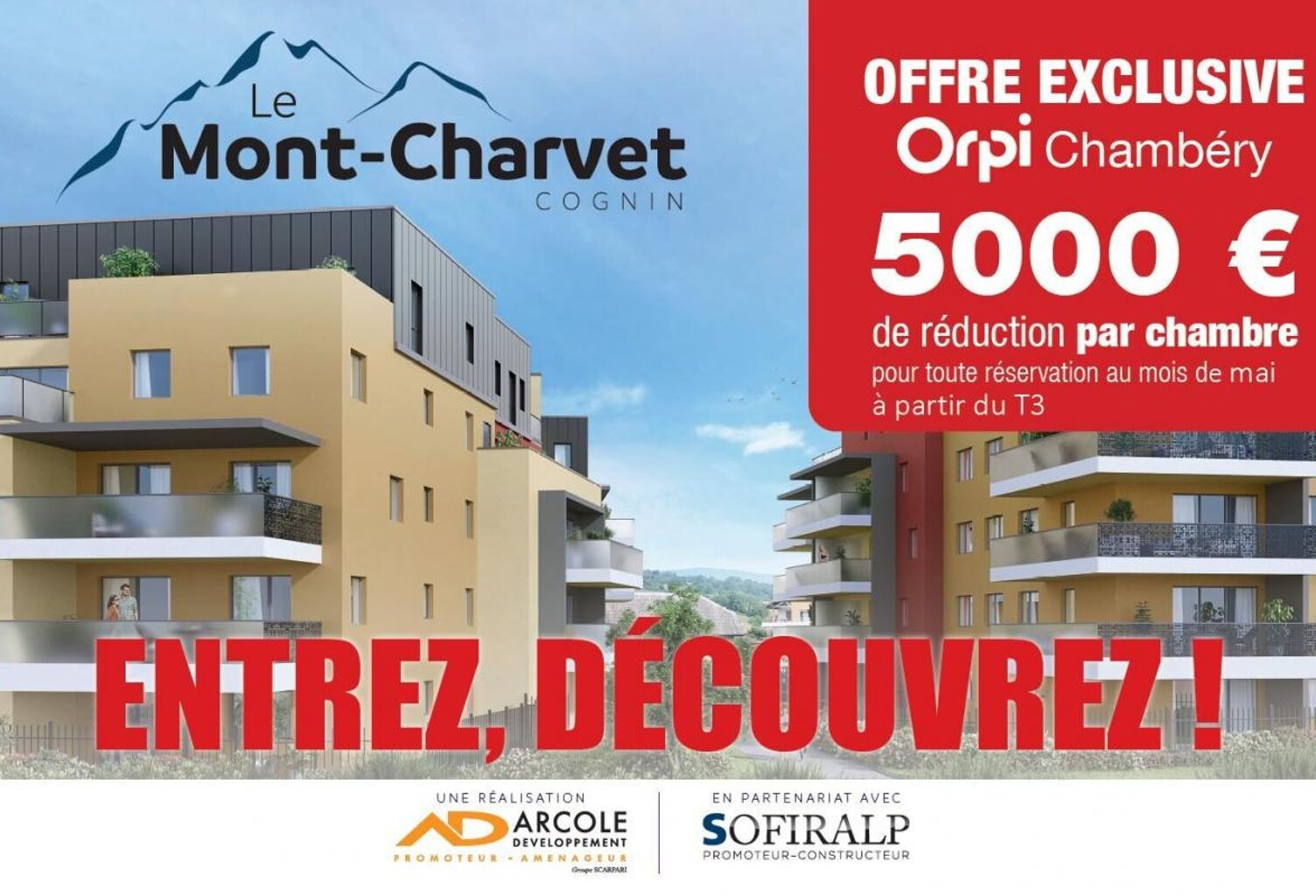 COGNIN - APPARTEMENT T4, DE 83.64 m² CARREZ AVEC BALCON DE 26.56 m² — photo 1