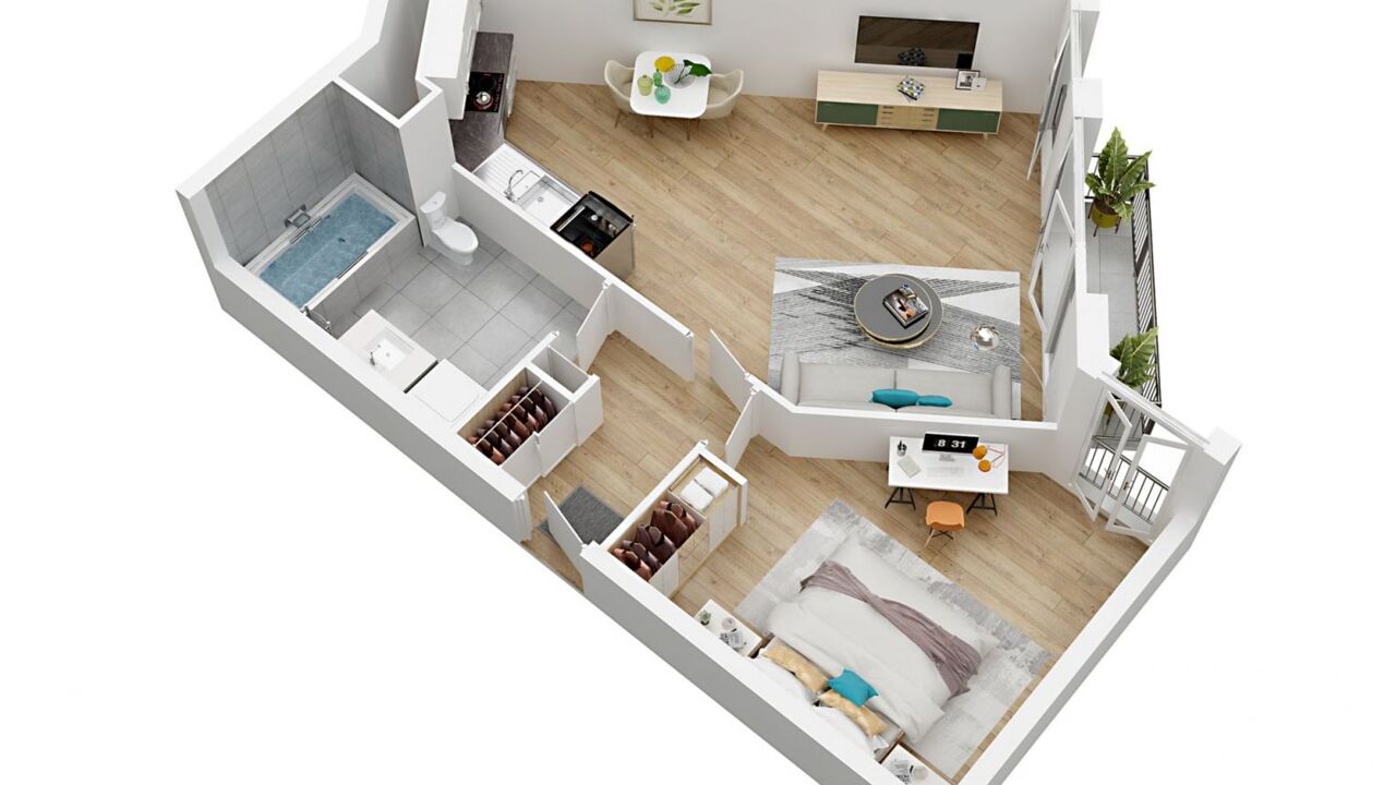 appartement 2 pièces 48 m2 à vendre à Le Blanc-Mesnil (93150)