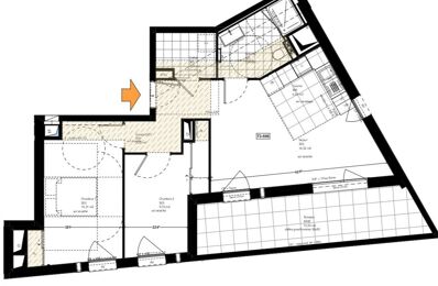 appartement 3 pièces 61 m2 à vendre à Rennes (35000)