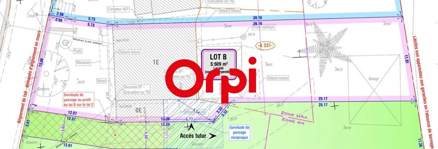 Terrain  639 m² à vendre à Chozeau (38460)