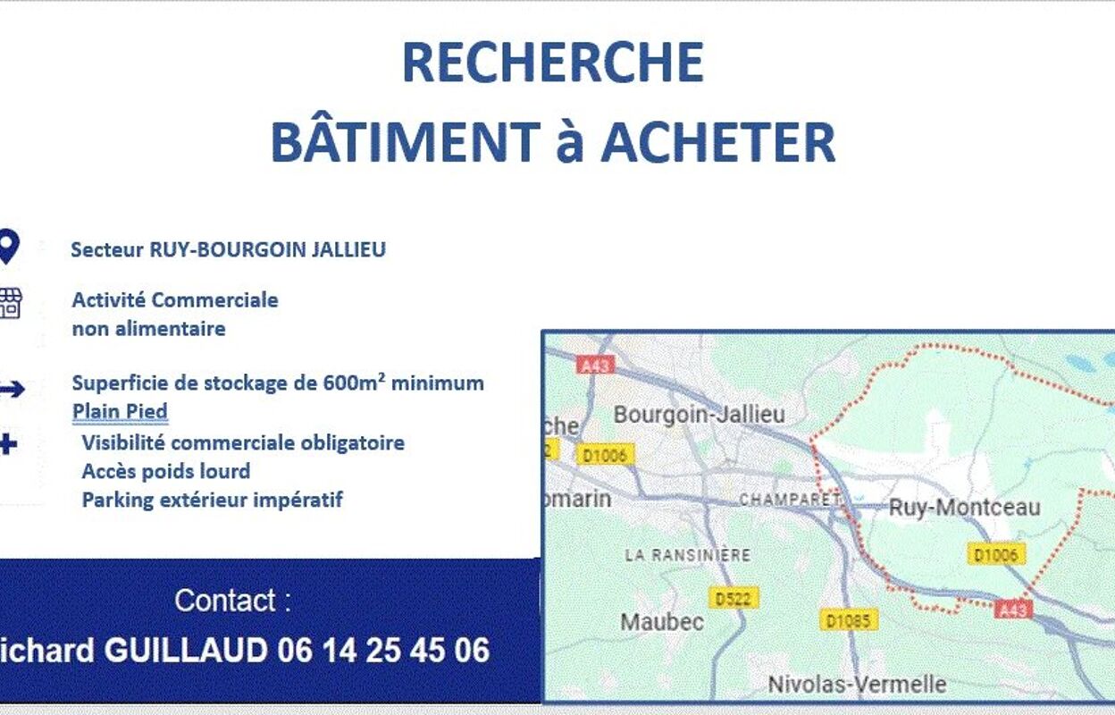 commerce 1 pièces 600 m2 à vendre à Ruy-Montceau (38300)