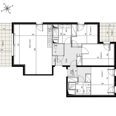 Appartement 4 pièces 89 m²