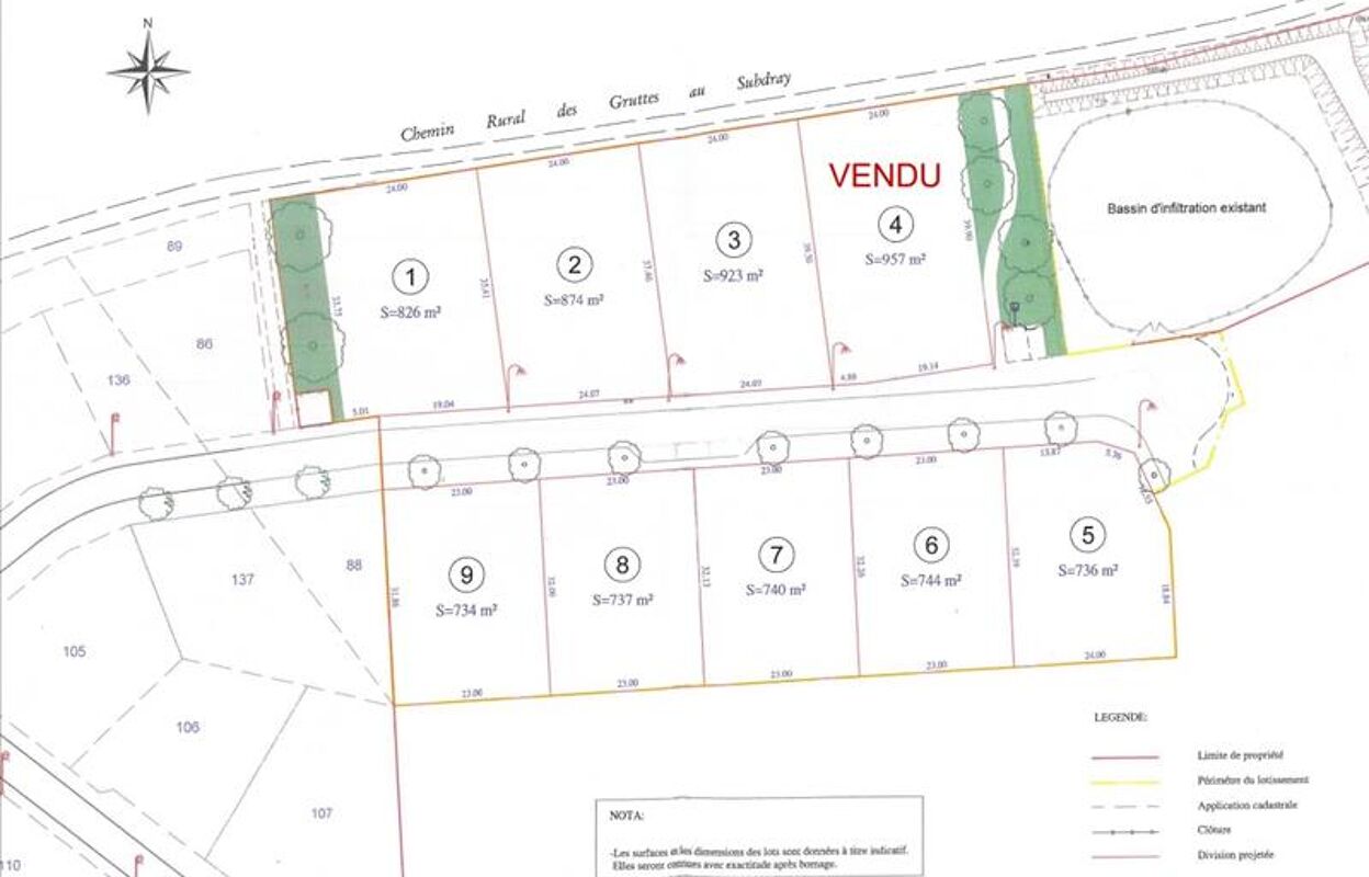 terrain  pièces 874 m2 à vendre à Saint-Florent-sur-Cher (18400)