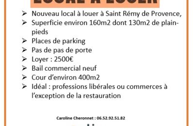 location commerce 3 000 € CC /mois à proximité de Eyragues (13630)