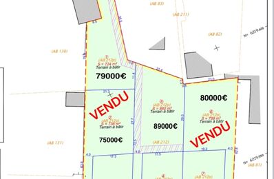 vente terrain 77 000 € à proximité de Laperrière-sur-Saône (21170)