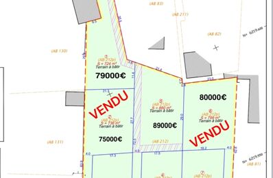 vente terrain 77 000 € à proximité de Trouhans (21170)