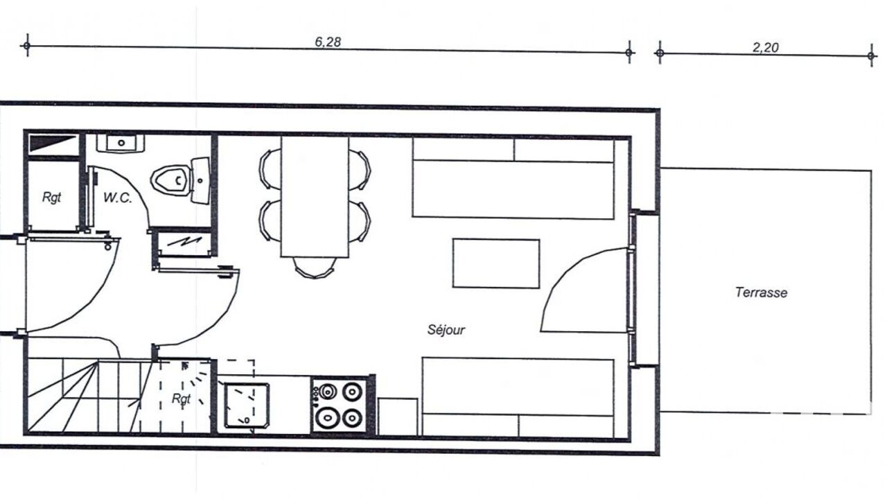 maison 2 pièces 32 m2 à vendre à Talmont-Saint-Hilaire (85440)