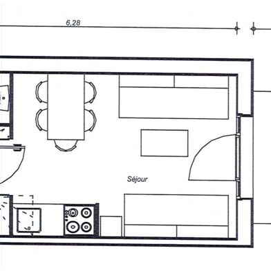 Maison 2 pièces 32 m²