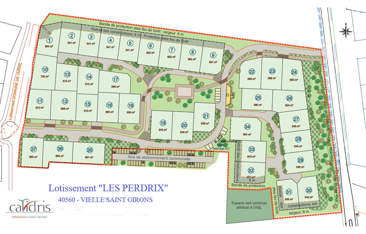 terrain  pièces 602 m2 à vendre à Vielle-Saint-Girons (40560)