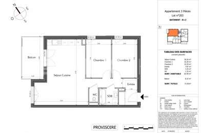 appartement 3 pièces 63 m2 à vendre à Loisin (74140)