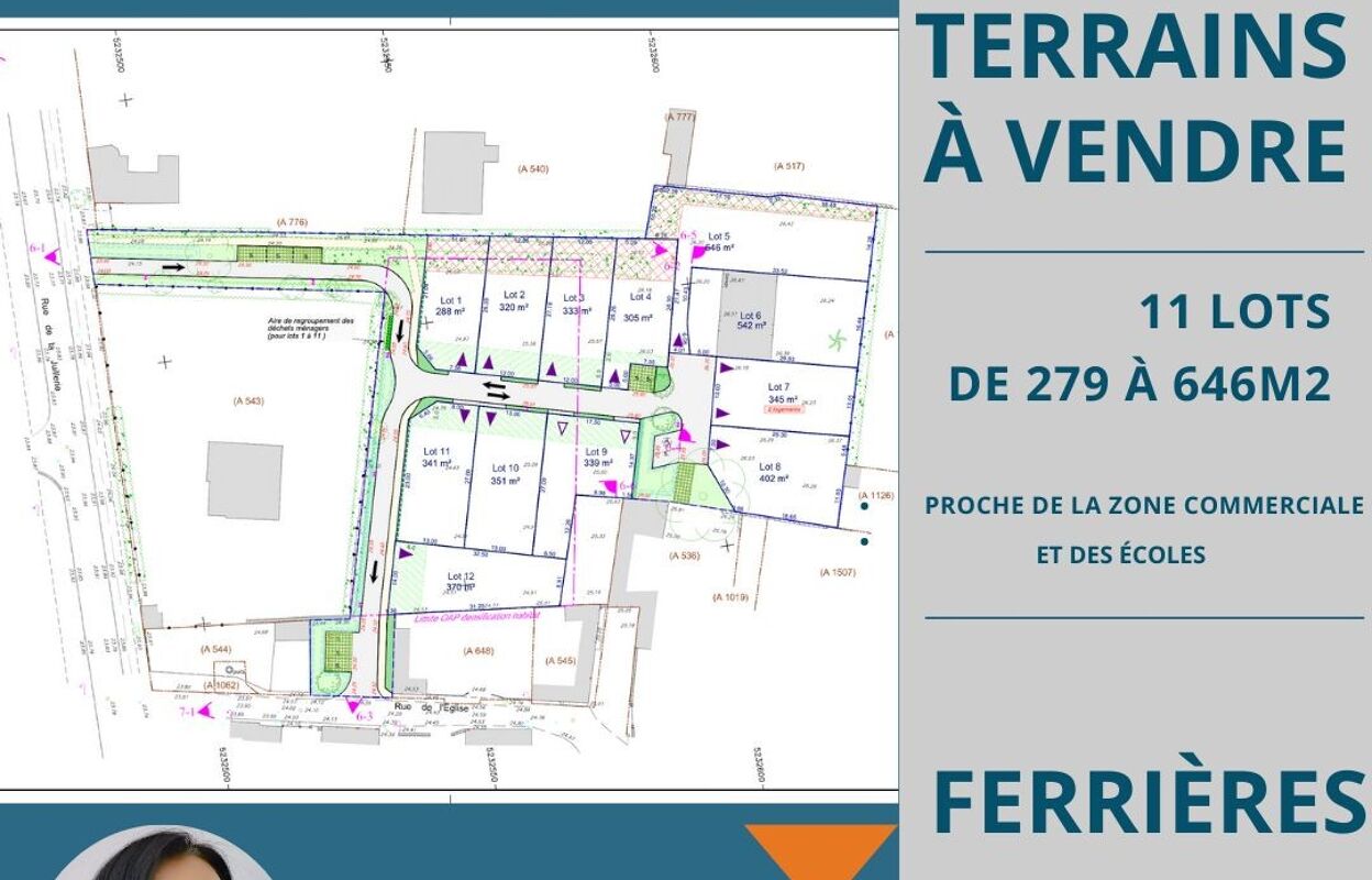terrain  pièces 402 m2 à vendre à Ferrières (17170)