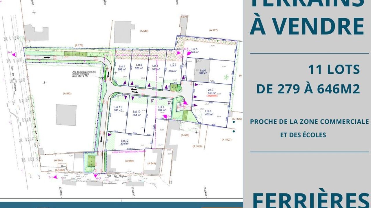 terrain  pièces 370 m2 à vendre à Ferrières (17170)