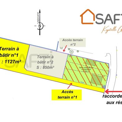 Terrain 1127 m²