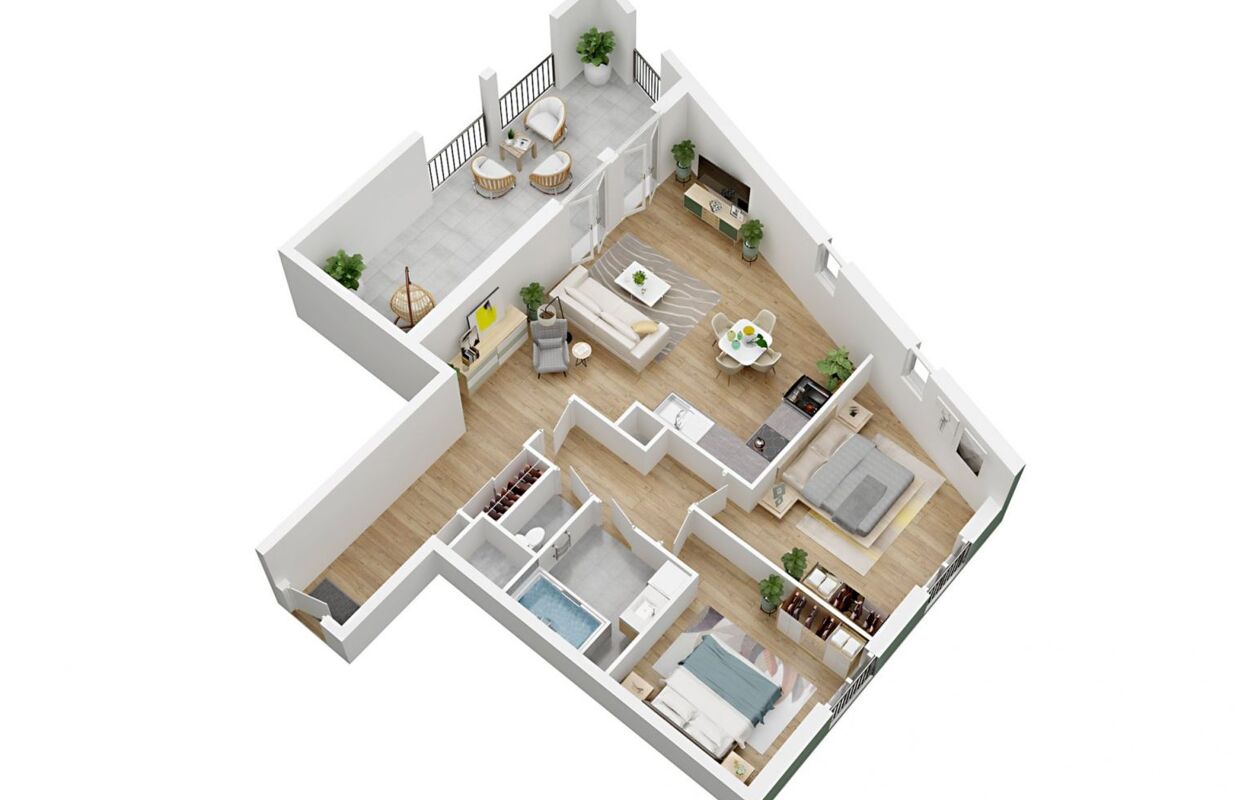 appartement 3 pièces 69 m2 à vendre à Le Blanc-Mesnil (93150)