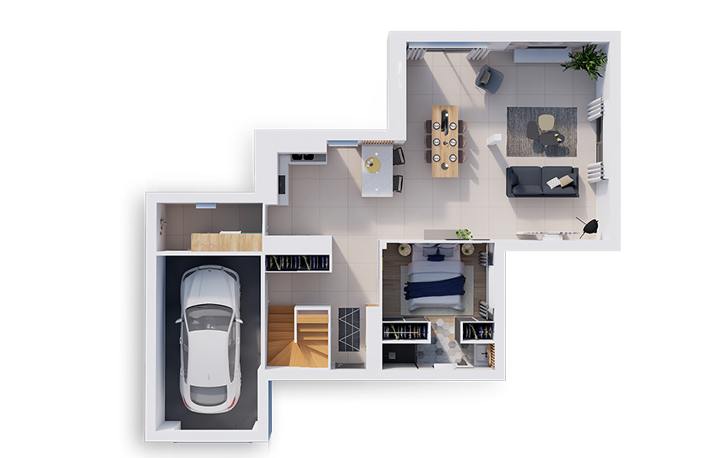 Vente maison à construire  Longué-Jumelles (49160) — photo 4