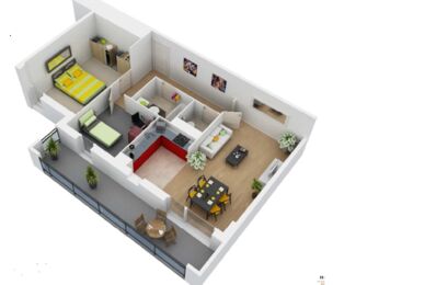 appartement 3 pièces 65 m2 à louer à Roubaix (59100)