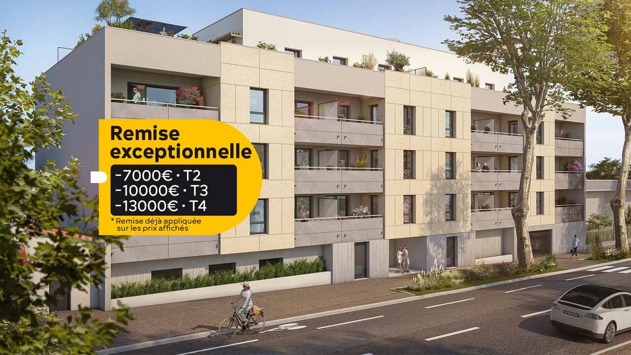 appartement neuf T2, T3, T4 pièces 35 à 92 m2 à vendre à Narbonne (11100)