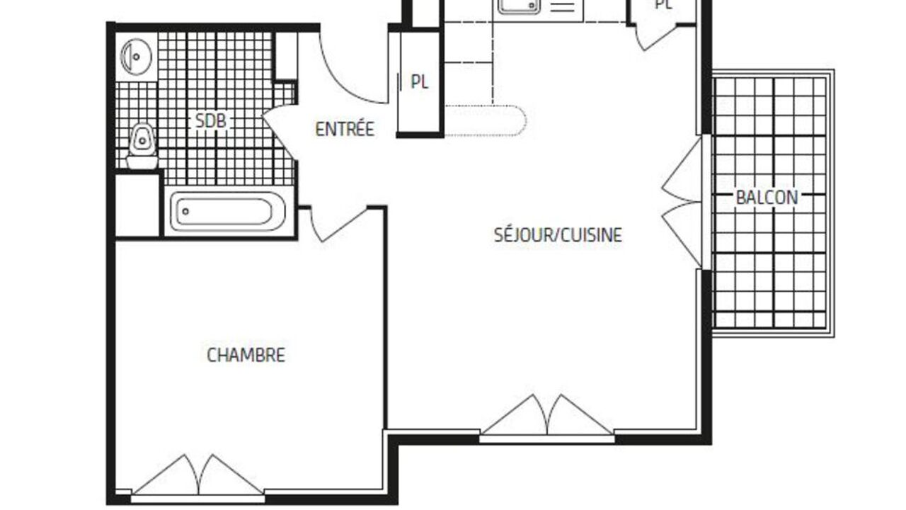 appartement 2 pièces 43 m2 à vendre à Montbazon (37250)