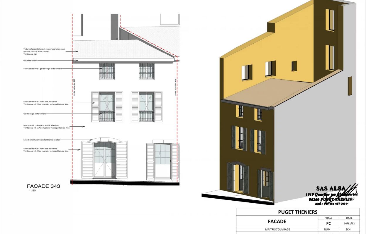 maison 4 pièces 95 m2 à vendre à Puget-Théniers (06260)