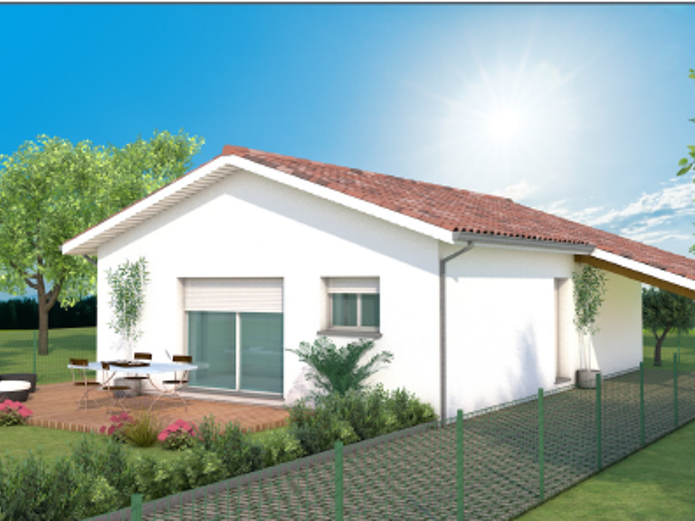 Maison neuve 77m², 2 chambres, bureau, abri voiture — photo 1